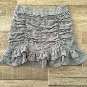 Mini Skirt With Side Zipper Size Medium